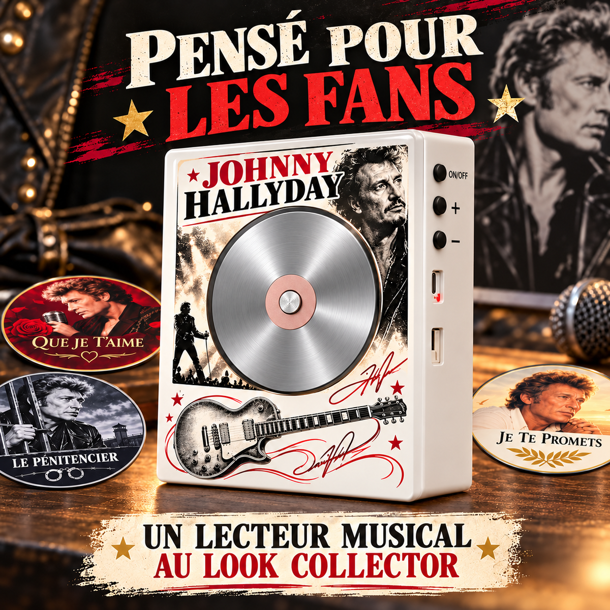 Lecteur Musical Johnny Hallyday – Édition Collector